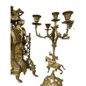 RELOJ BRONCE Y CANDELABROS