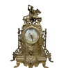 RELOJ BRONCE Y CANDELABROS