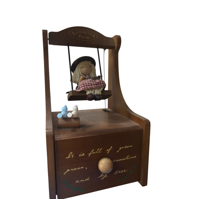 CAJA DE MUSICA NIÑA COLUMPIO