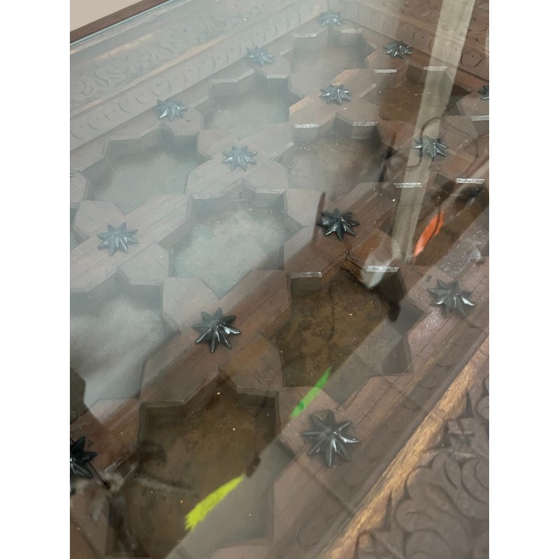 MESA CENTRO TALLADA MORA