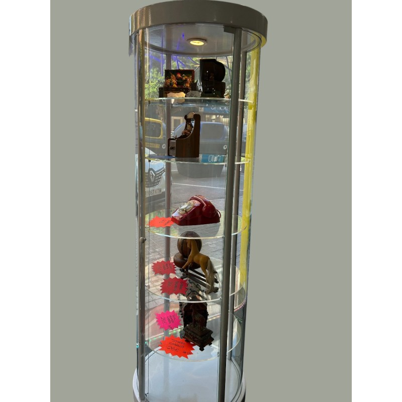 VITRINA BLANCA REDONDA