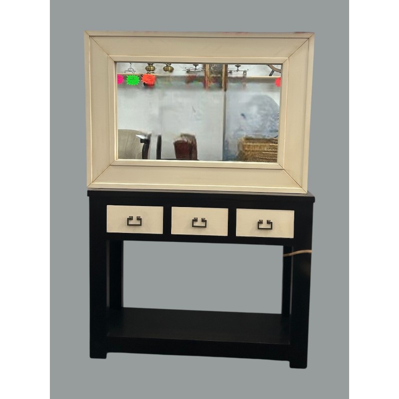 ENTRADITA NEGRA Y ESPEJO BEIGE