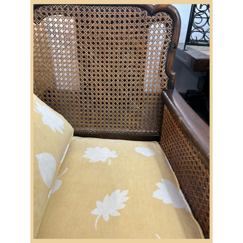 TRESILLO Y BUTACAS DE RATAN