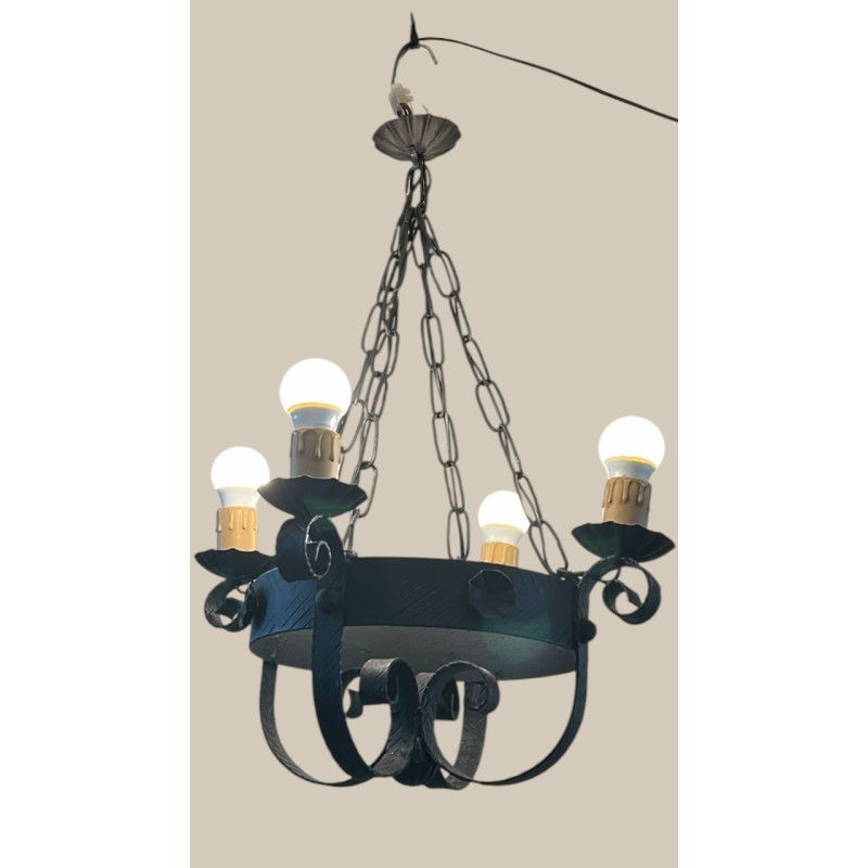 LAMPARA HIERRO FORJADO