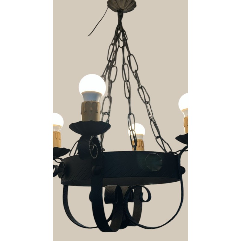 LAMPARA HIERRO FORJADO