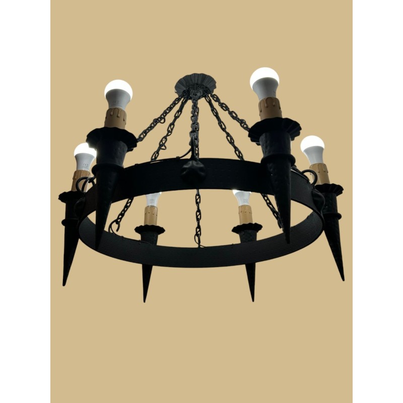 LAMPARA HIERRO FORJADO