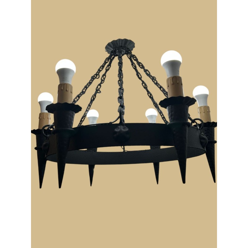 LAMPARA HIERRO FORJADO