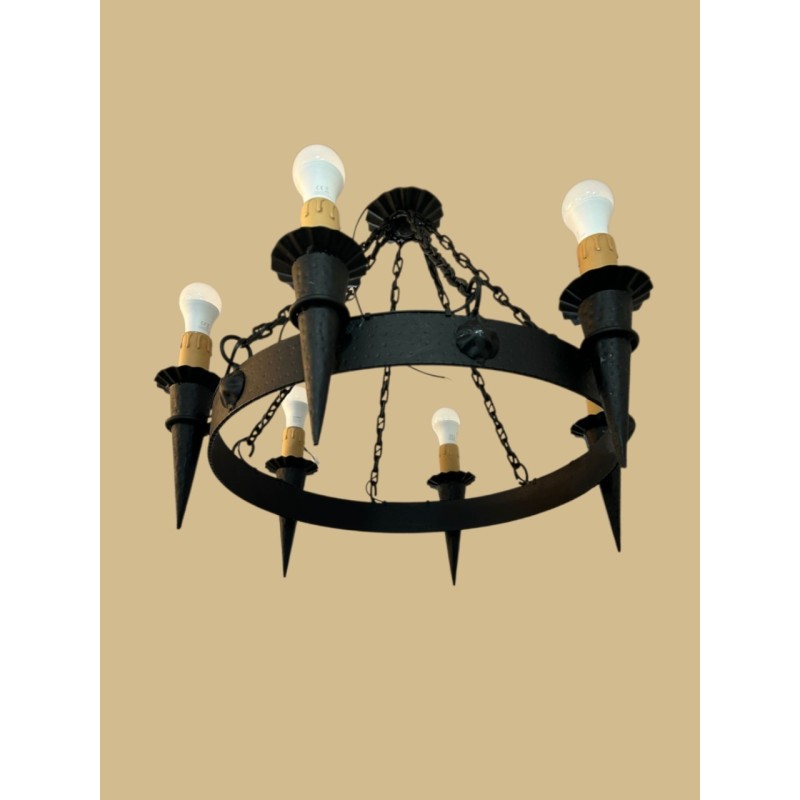 LAMPARA HIERRO FORJADO